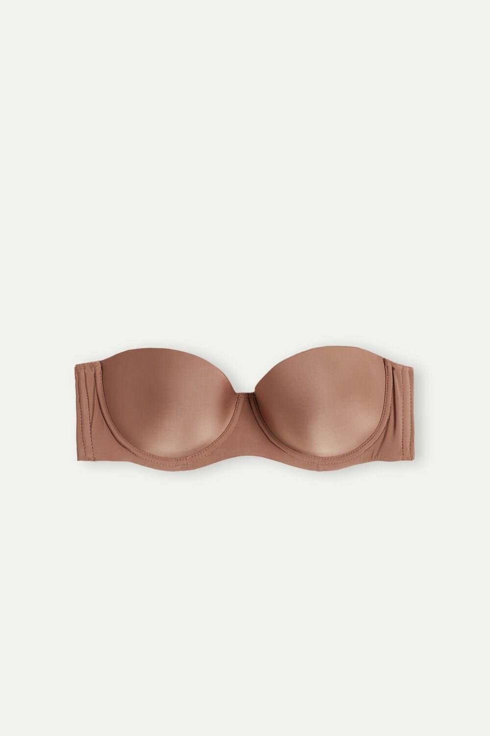 Natural - 502i - Dark Beige Intimissimi Giada Microfiber Bandeau Bra | UTVFD0341