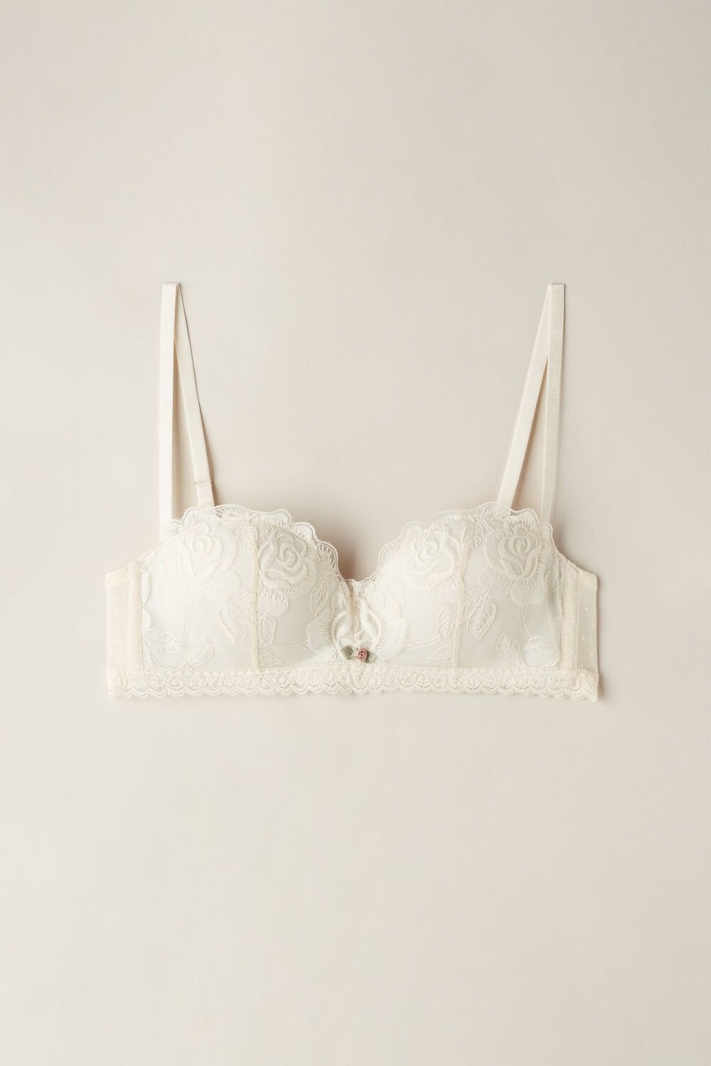 Natural - 612i - Vanilla Ivory Intimissimi Scent of Roses Gioia Bandeau Bra | GCUPF0938