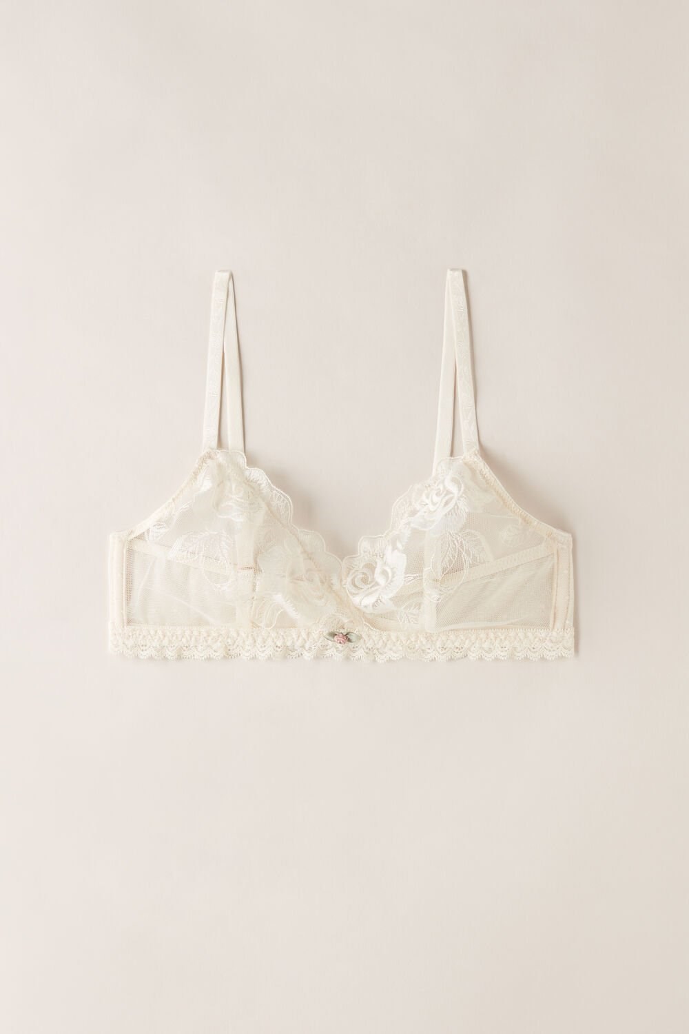 Natural - 612i - Vanilla Ivory Intimissimi Scent of Roses Emma Triangle Bra | LZSBU5186