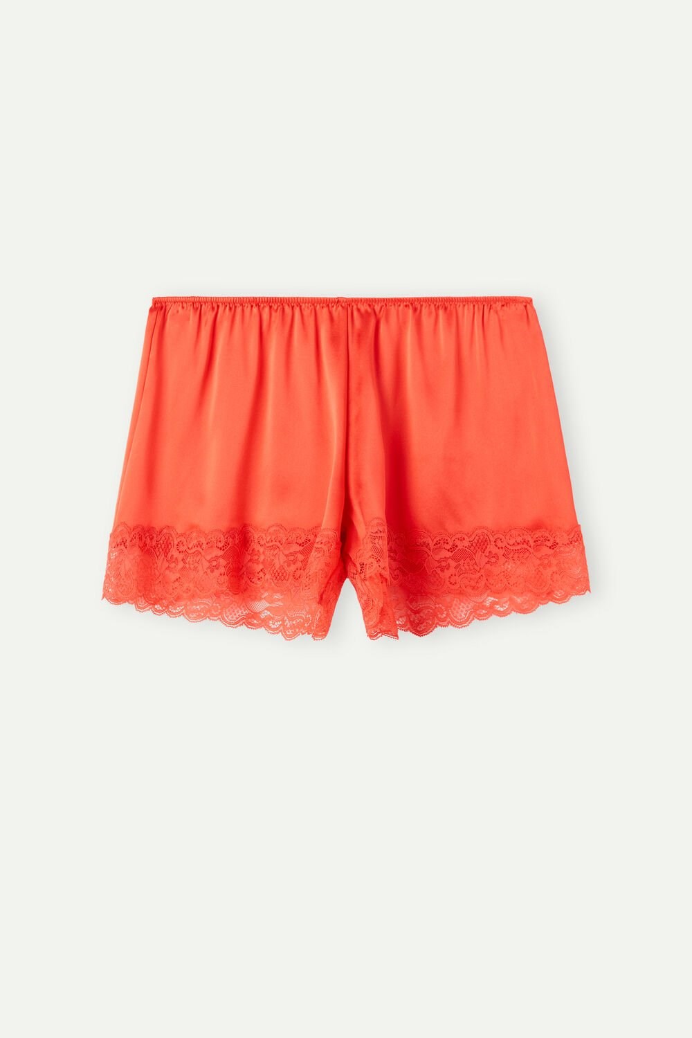 Orange - 219j - Flame Scarlet Intimissimi Silk Shorts | TIBVN2749