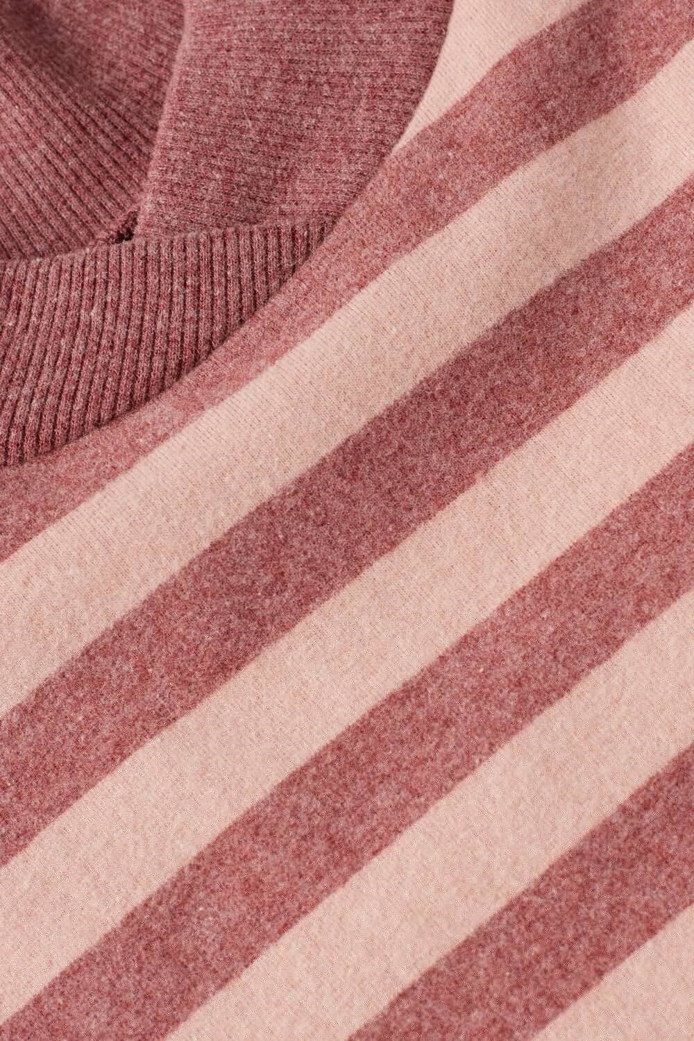 Pink - 158j - Pink / Dark Pink Stripe Intimissimi Winter Candies Striped Long Sleeve Top | XYFZB9678