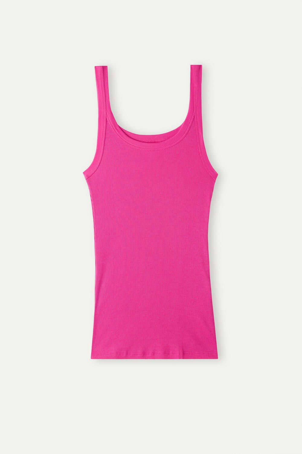 Pink - 206j - Valentine Pink Intimissimi Tank Top in Supima® Cotton | LVFEI9024