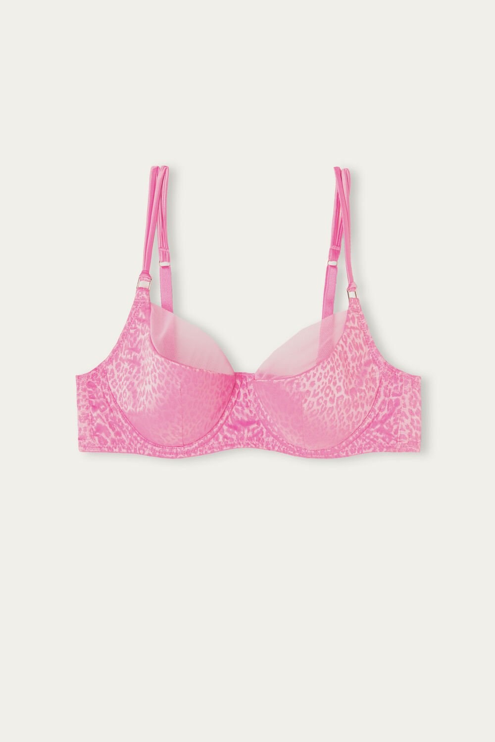 Pink - 207j - Candy Pink Intimissimi Cool Minimal Demi Bra | PBDUX2164