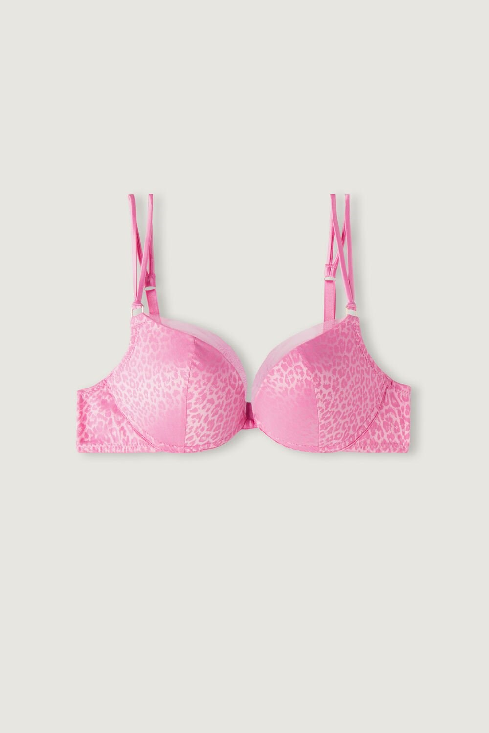 Pink - 207j - Candy Pink Intimissimi Cool Minimal Simona Super Push-up Bra | XKSOH1869