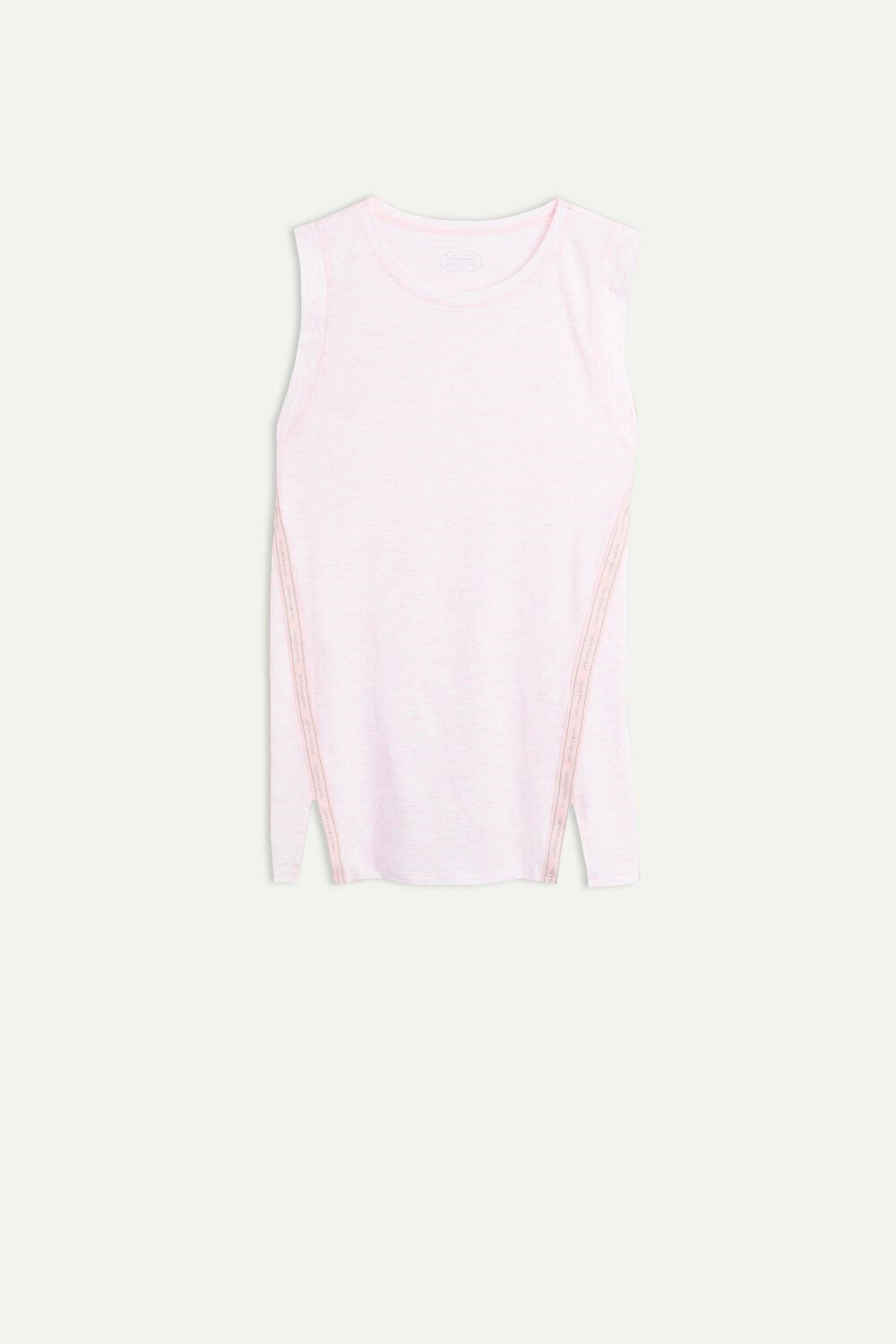 Pink - 639i - Primrose Pink Heather Intimissimi Sporty Cotton Camisole in Supima® Ultrafresh Cotton | VLBZS4758