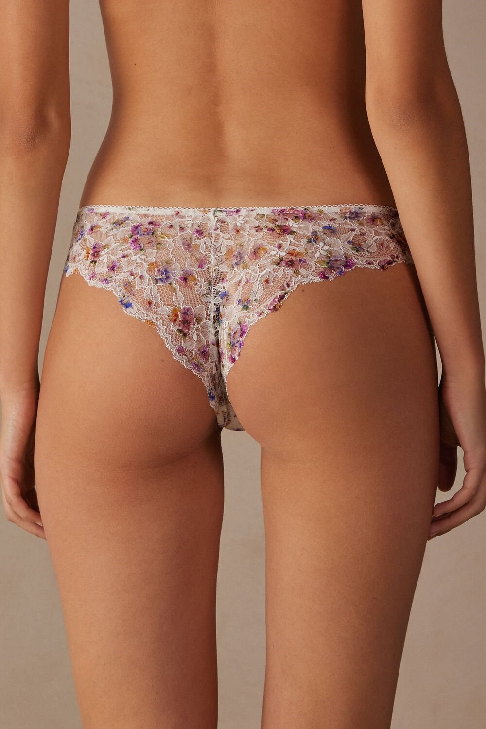 Print - 208j - White Spring Bouquet Print Intimissimi Dreaming of Spring Brazilian | KPZAT6293