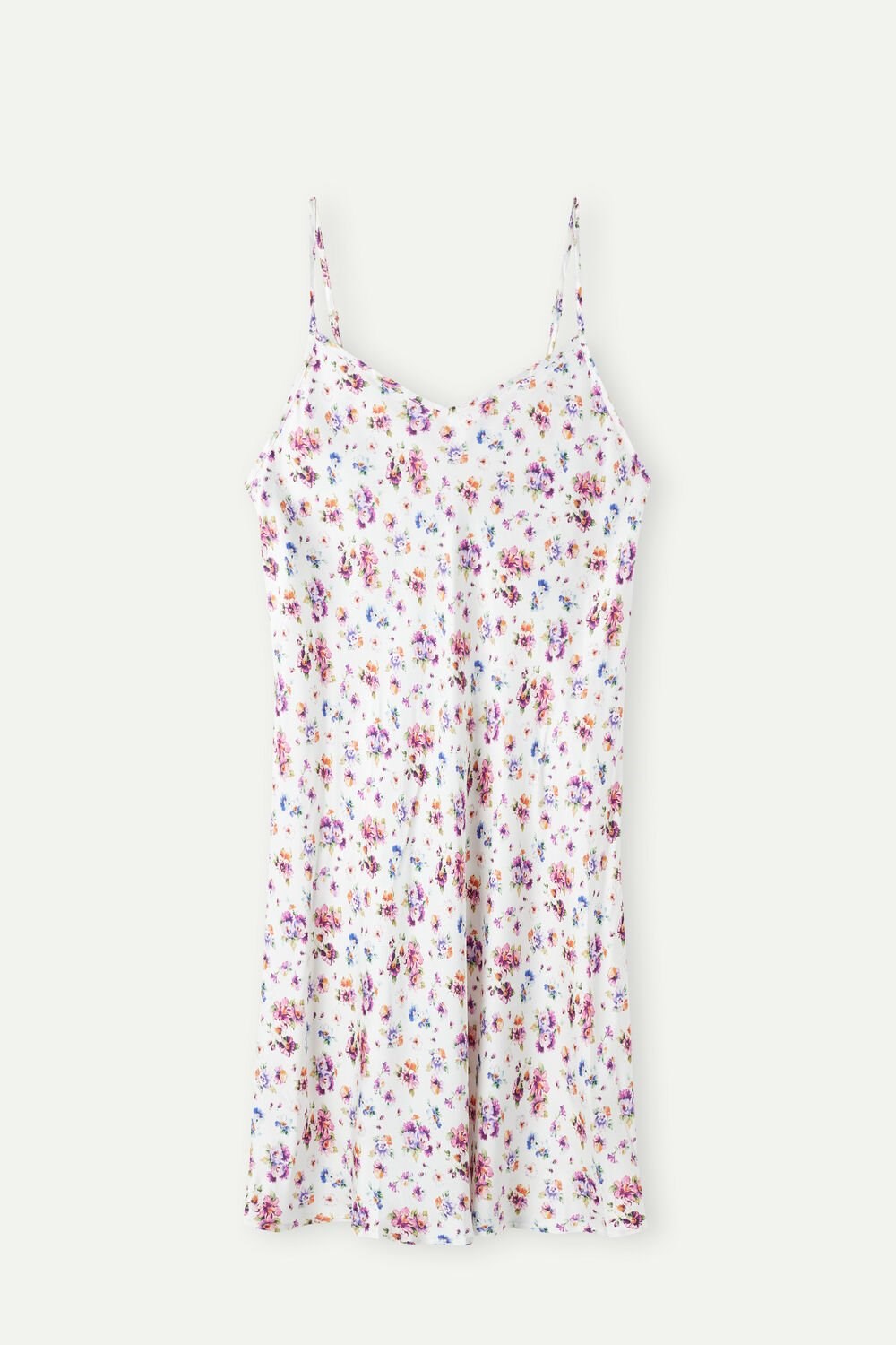 Print - 208j - White Spring Bouquet Print Intimissimi Dreaming of Spring Satin Slip | RFIWQ1842