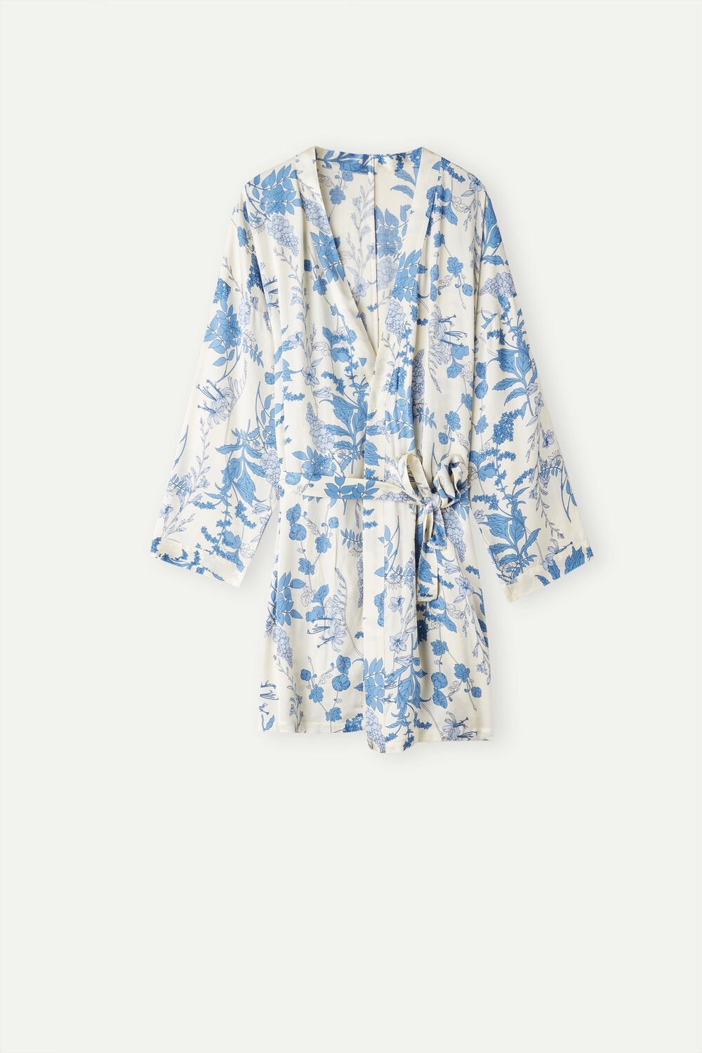 Print - 222j - Feeling Beautiful Print Intimissimi Feeling Beautiful Satin Kimono | LSJUD4135