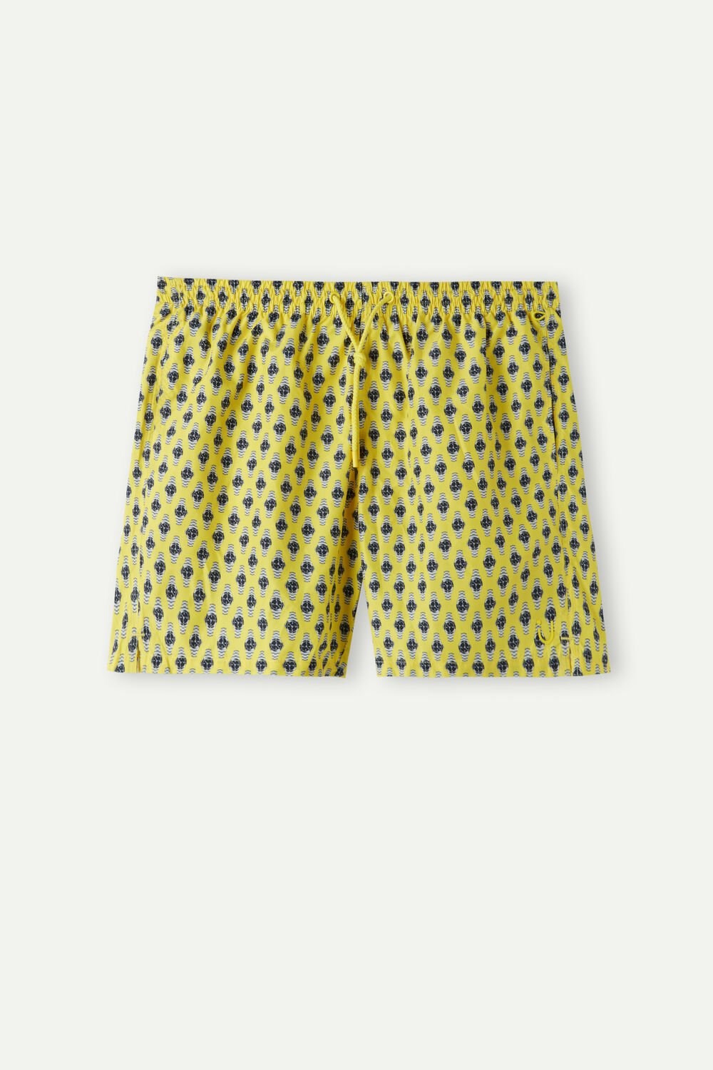 Print - 267j - Yellow Watch Microprint Intimissimi Micro Watch Print Swim Trunks | ONZXV6287