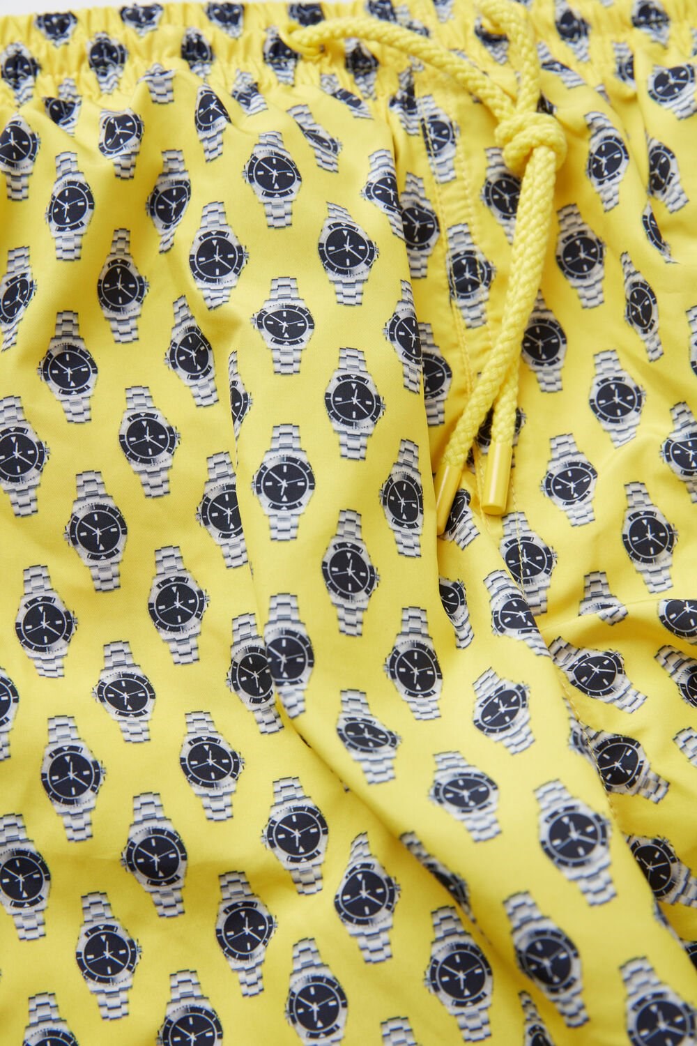 Print - 267j - Yellow Watch Microprint Intimissimi Micro Watch Print Swim Trunks | ONZXV6287