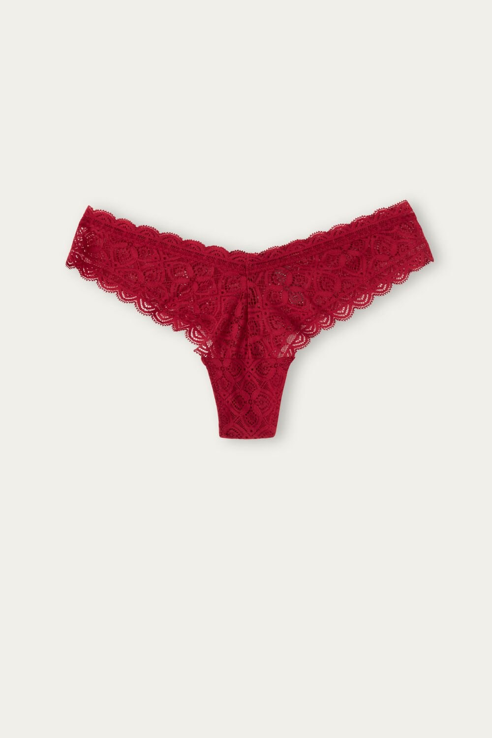 Red - 1473 - Red Intimissimi 80s-style Lace Brazilian | GHCJE7132