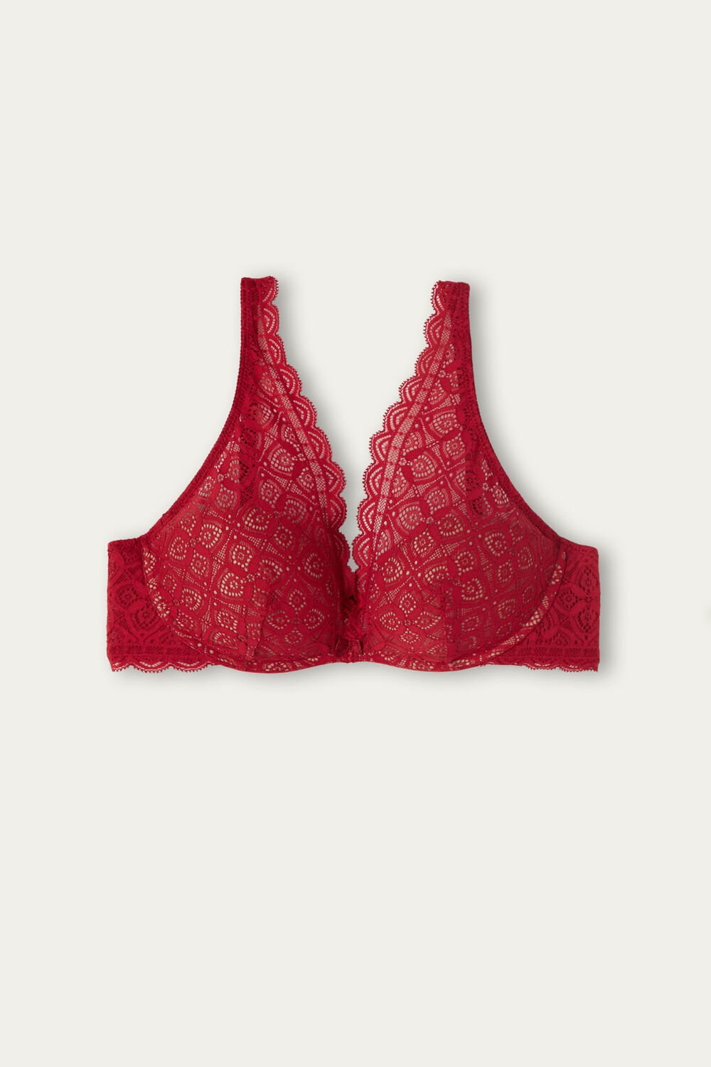 Red - 1473 - Red Intimissimi Giorgia Balconette Bra in Lace | DWSJP8350