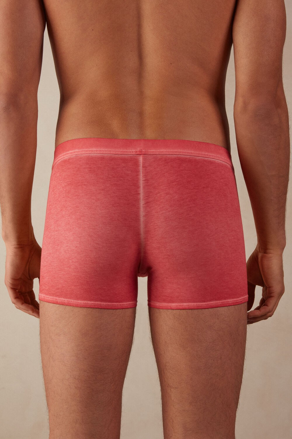 Red - 318j - Oil Red Intimissimi Natural Fresh Supima® Cotton Boxers | YXVQF2056