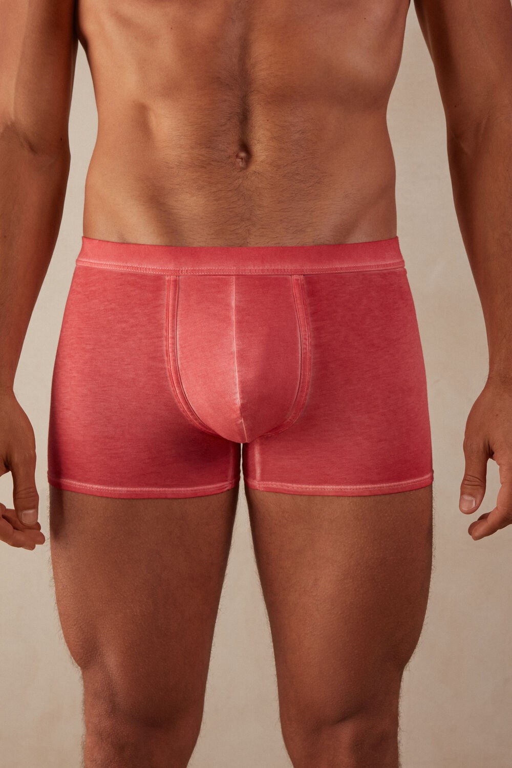 Red - 318j - Oil Red Intimissimi Natural Fresh Supima® Cotton Boxers | YXVQF2056