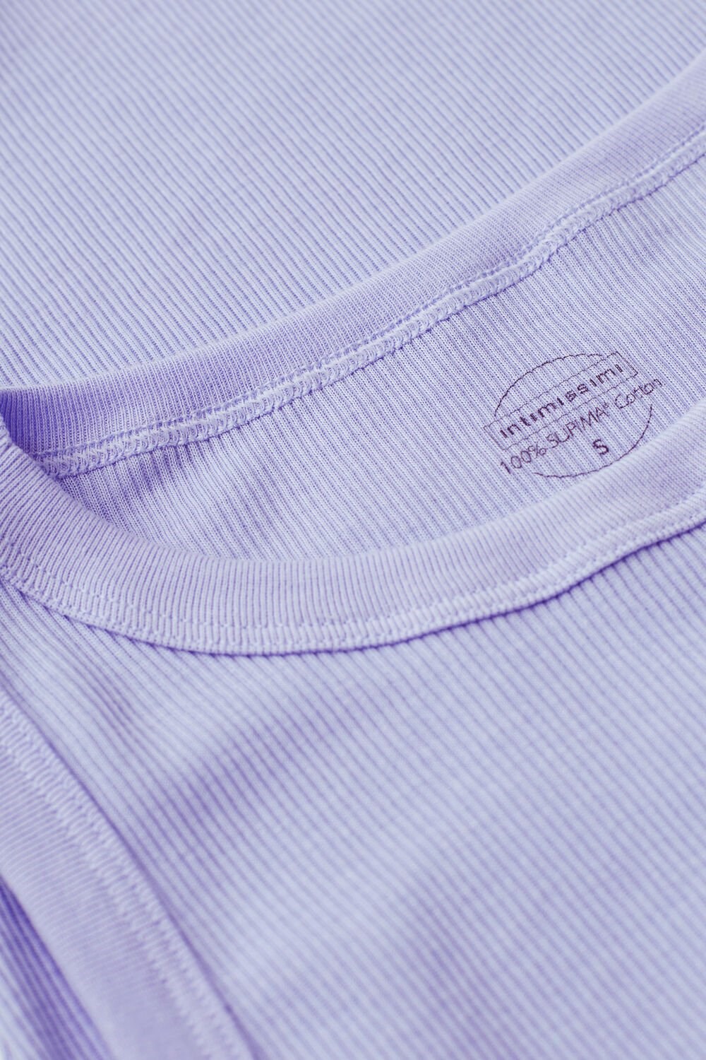 Violet - 212j - Sweet Lavender Intimissimi Ribbed Tank Top in Supima® Cotton | AURDV4802