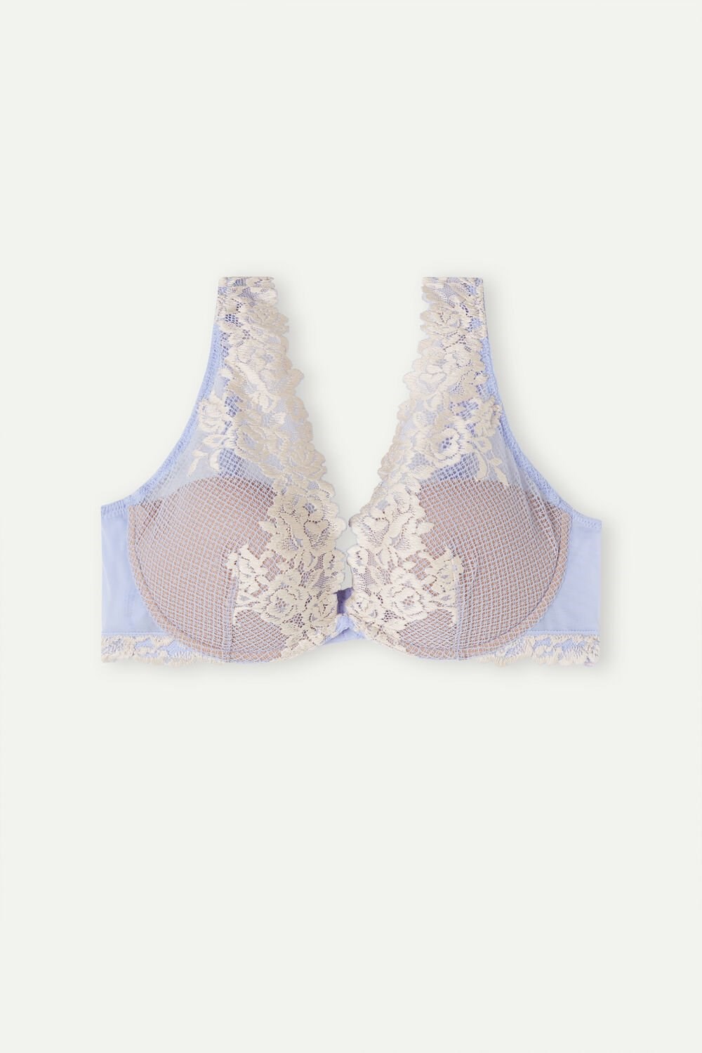 Violet - 214j - Sweet Lavender / Ivory Intimissimi Pretty Flowers Elena Balconette Bra | GYEIO2957