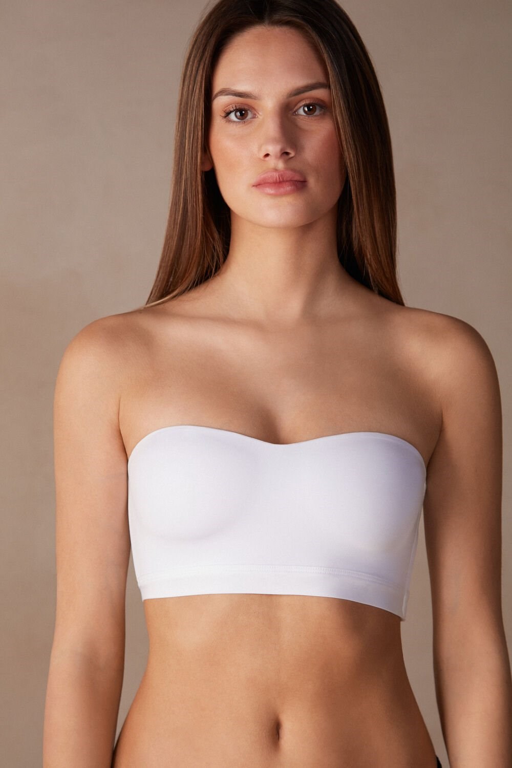 White - 001 - White Intimissimi Bra Top in Ultralight Microfiber | TOSJY7283