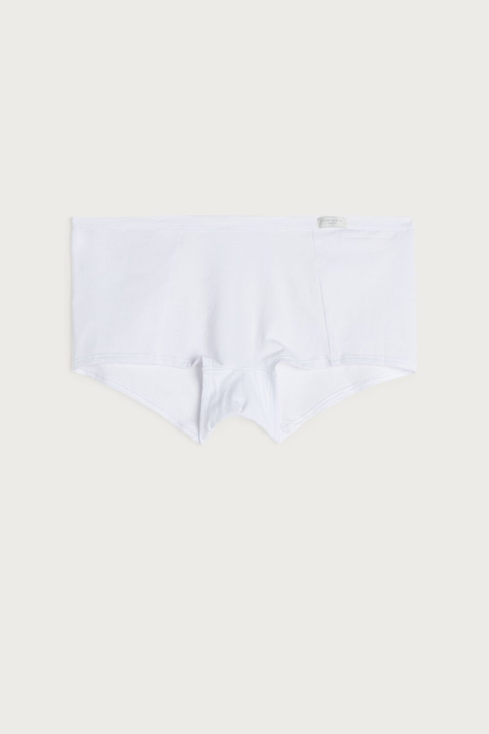 White - 001 - White Intimissimi Cotton Boyshorts | LATFZ1683