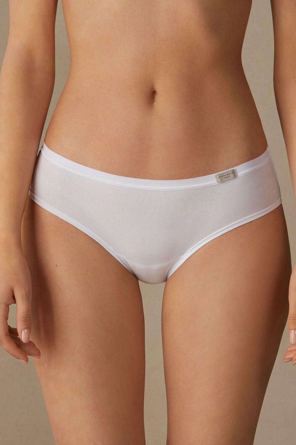 White - 001 - White Intimissimi Cozy Panties in Cotton | WHAGB0217