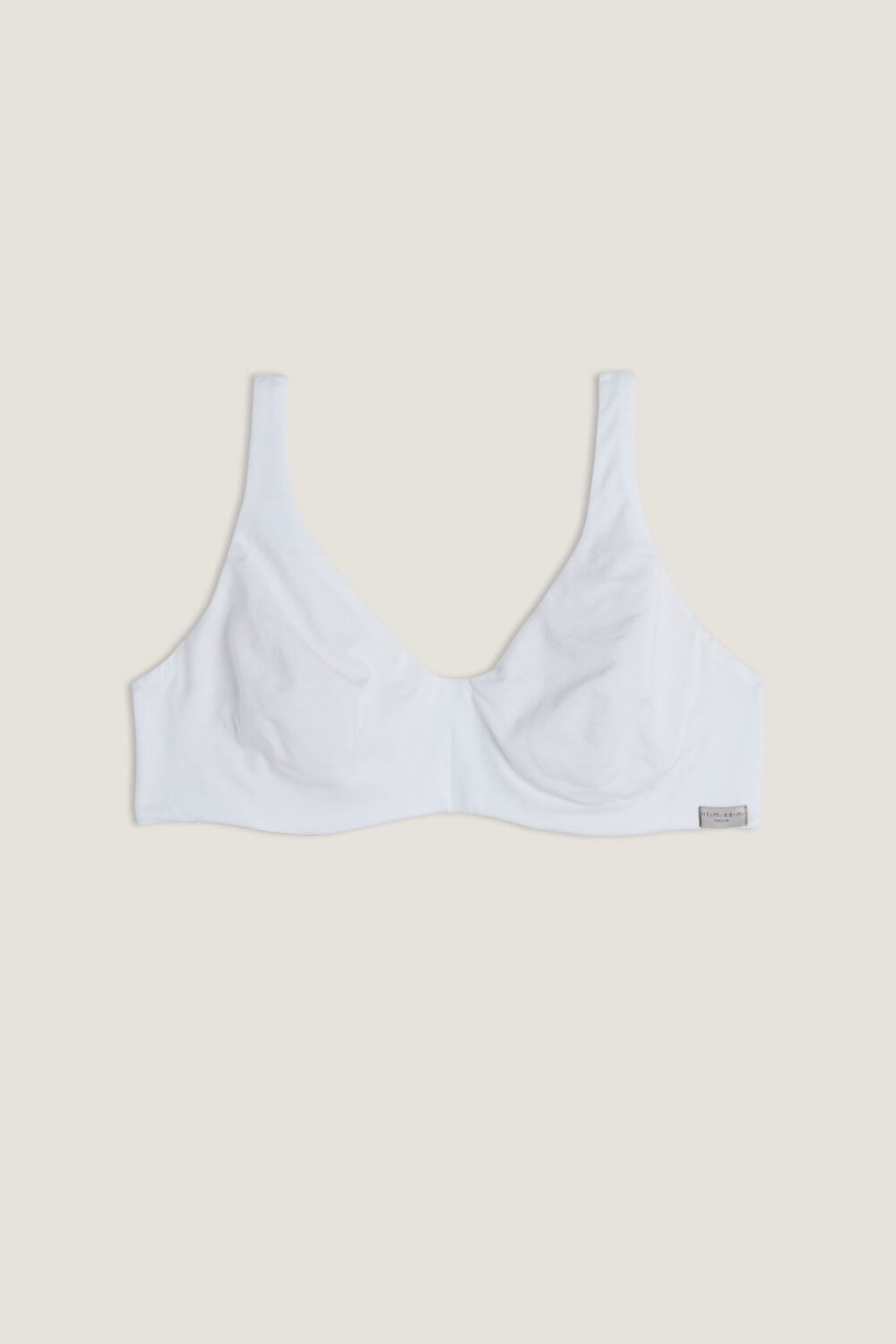 White - 001 - White Intimissimi Greta Balconette Bra in Cotton | IGCKV2965