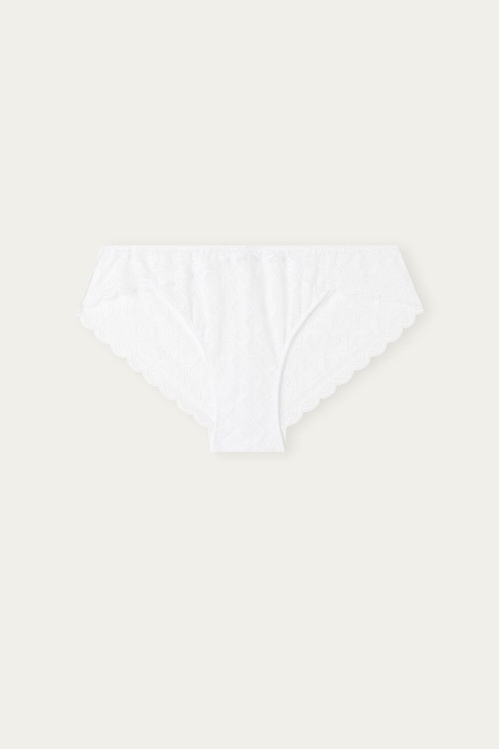 White - 001 - White Intimissimi Low Rise Lace Panties | QCMST9782