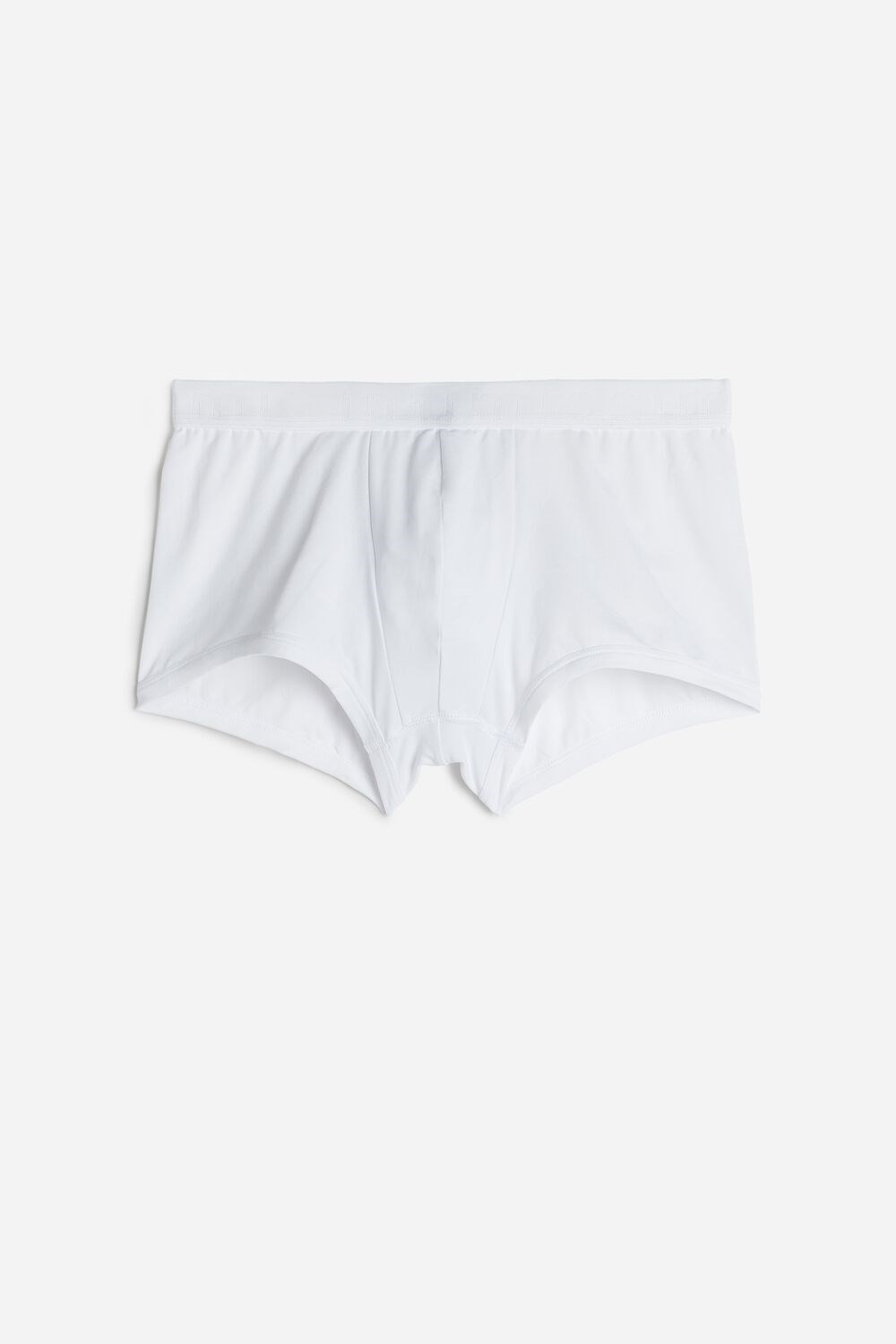 White - 001 - White Intimissimi Microfiber Logo Boxer Shorts | EMQBU0659