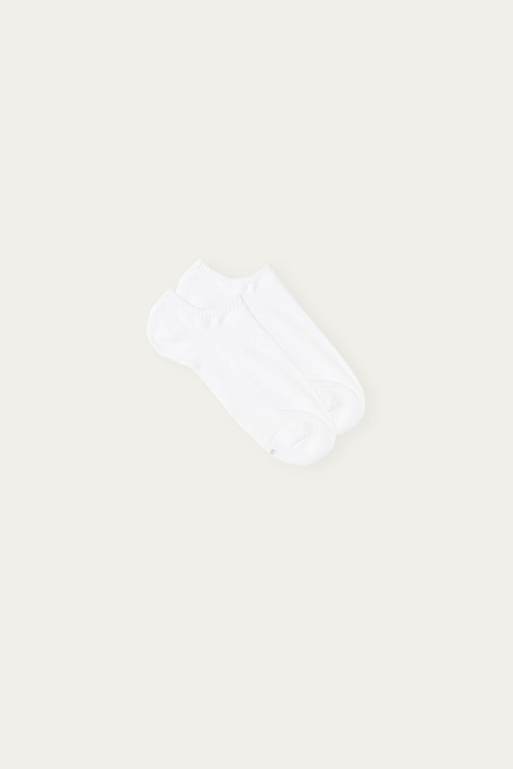 White - 001 - White Intimissimi No-show Socks in Terrycloth | HTYBF9340