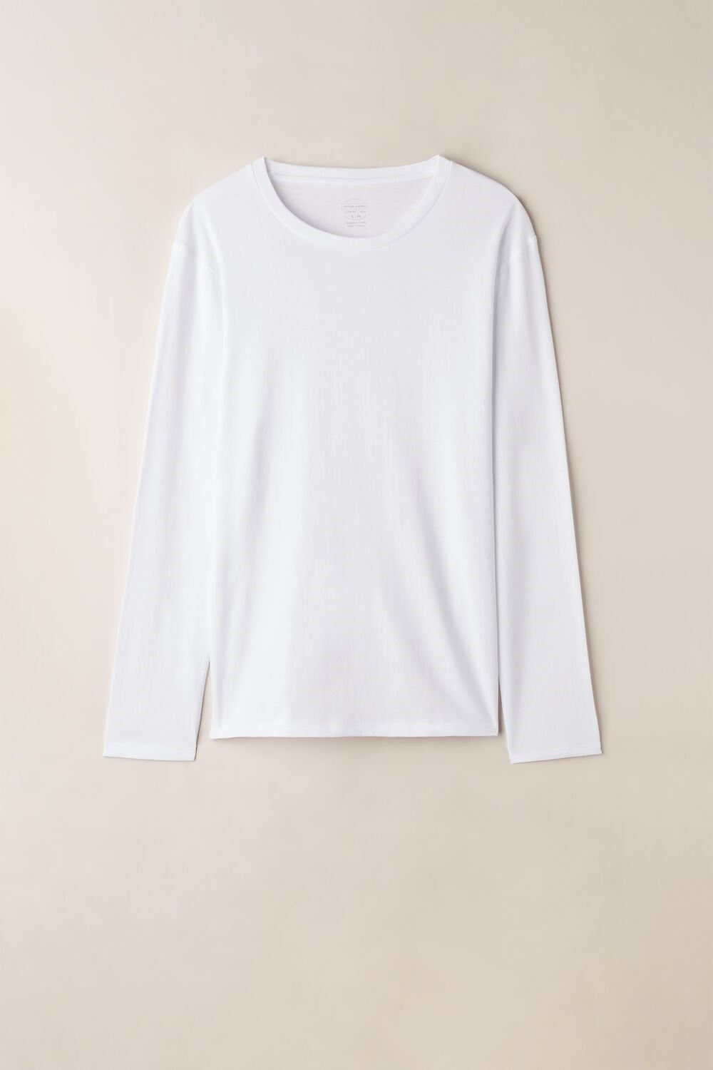 White - 001 - White Intimissimi Oversized Long Sleeve Top in Supima® Cotton | LCIKB6157