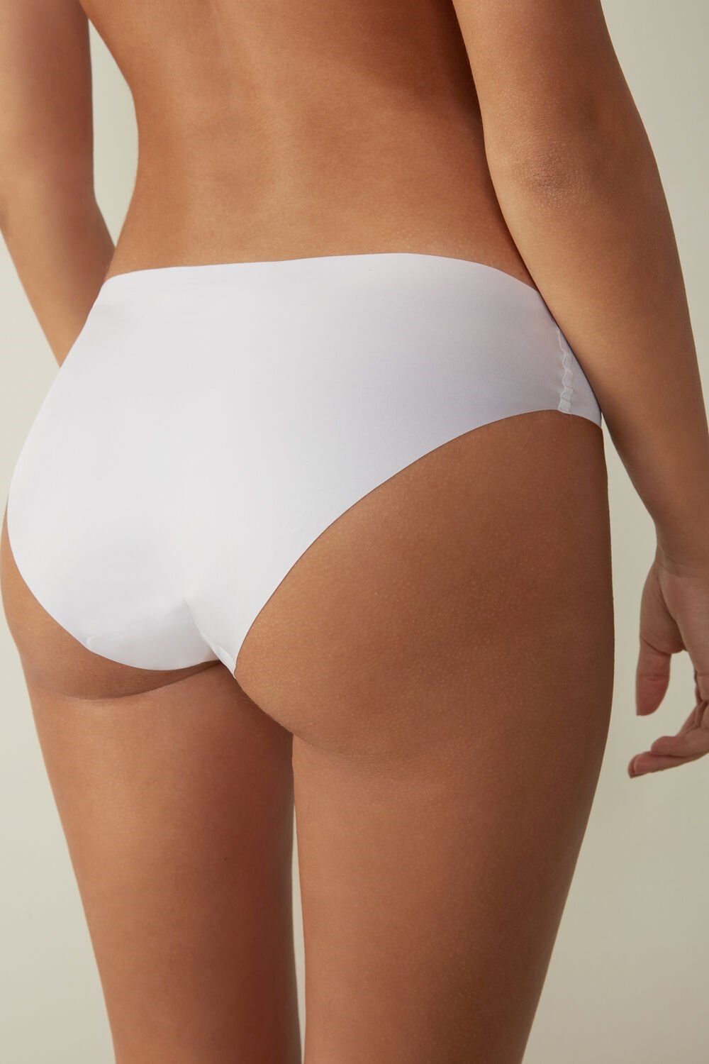 White - 001 - White Intimissimi Seamless Microfiber Panties | XJAPS8193