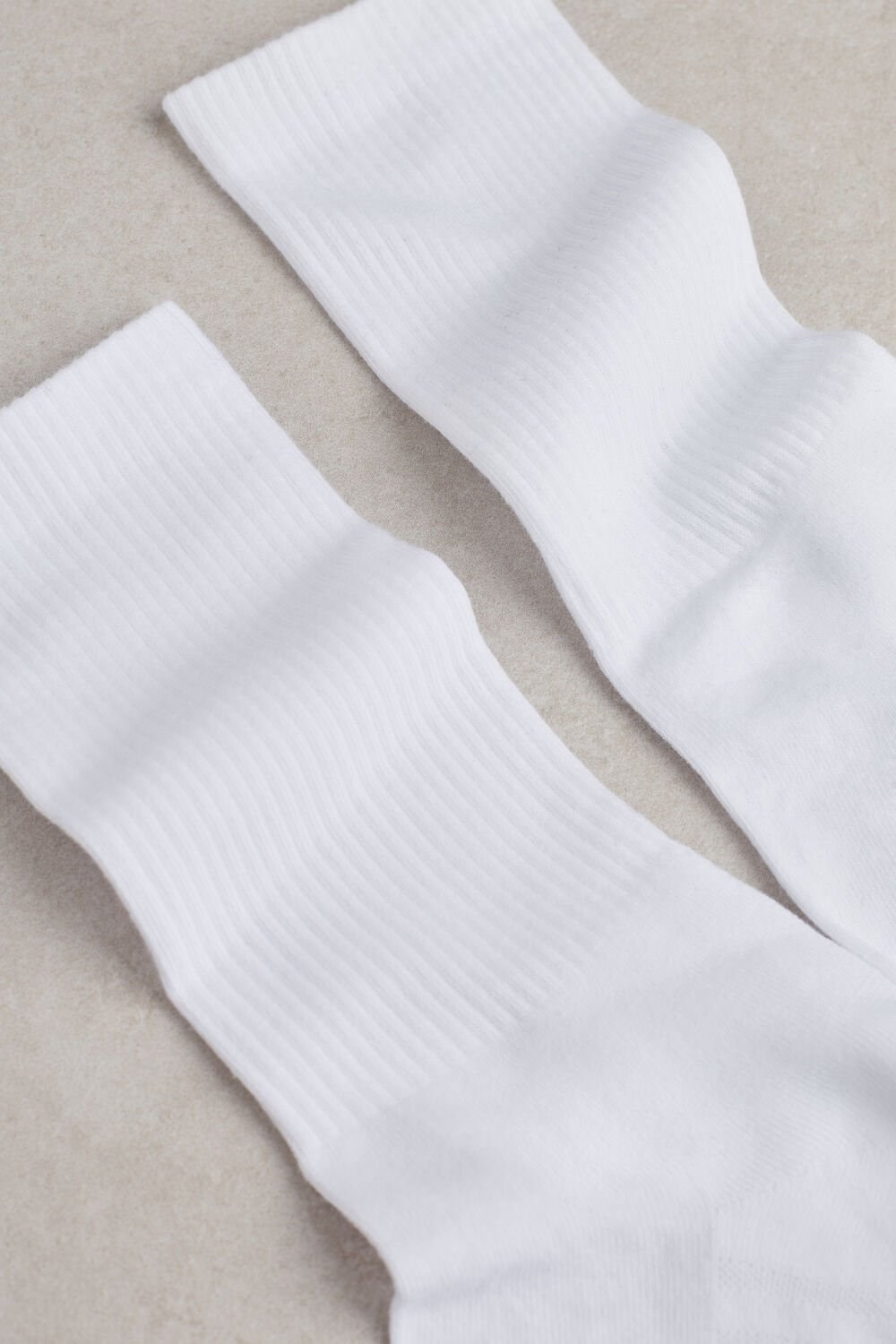 White - 001 - White Intimissimi Short Terrycloth Socks | XDKZM3614