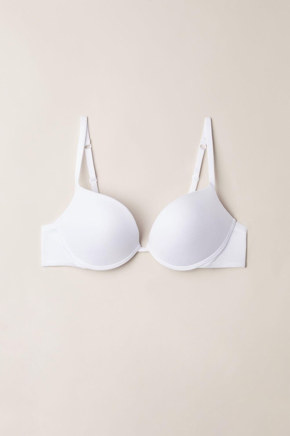 White - 001 - White Intimissimi Simona Super Push-up Bra in Ultralight Microfiber | IGZMV2691