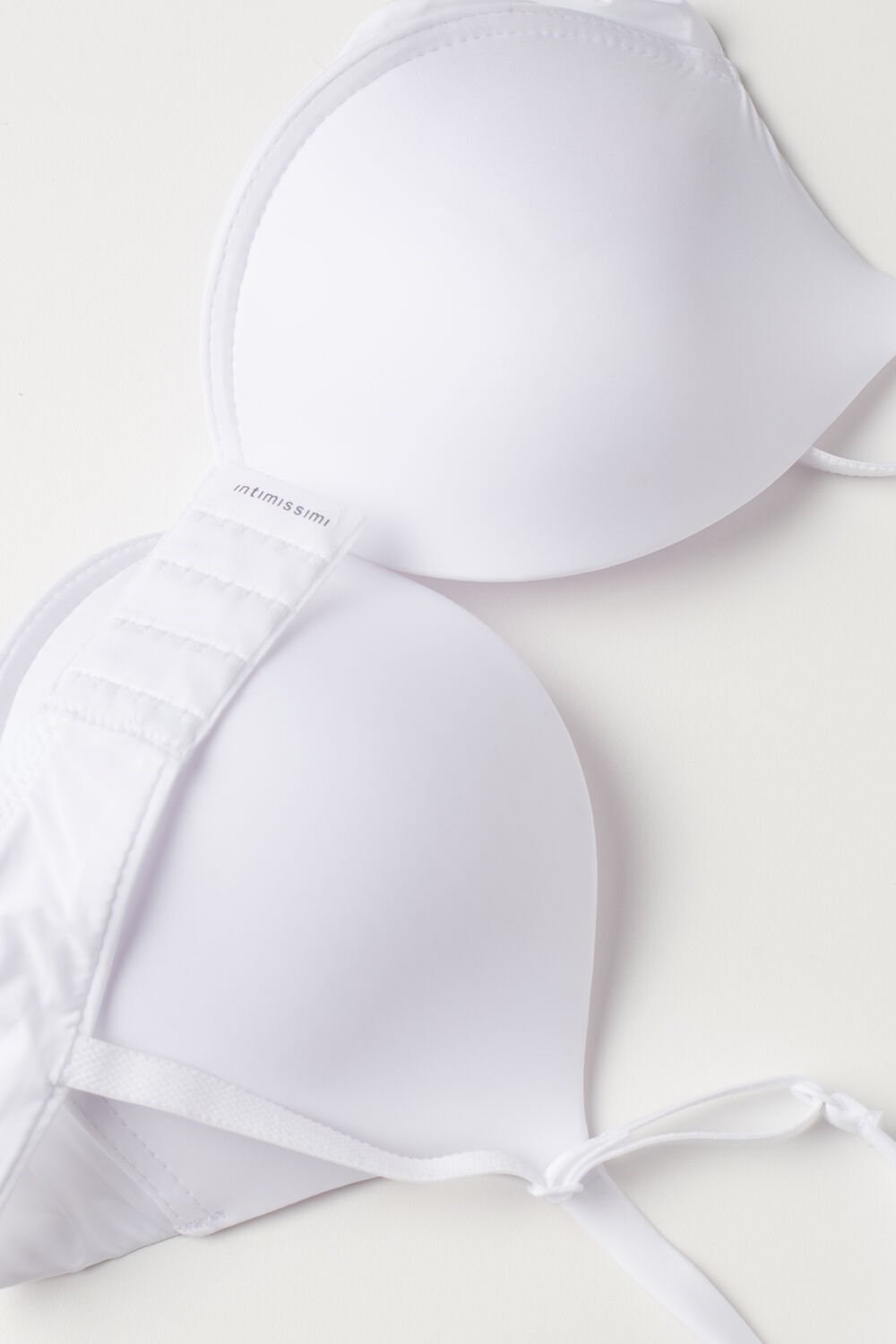 White - 001 - White Intimissimi Simona Super Push-up Bra in Ultralight Microfiber | IGZMV2691