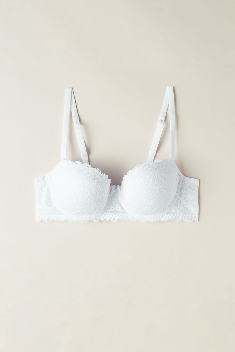 White - 001 - White Intimissimi Sofia Balconette Bra in Lace | RBUMJ0294