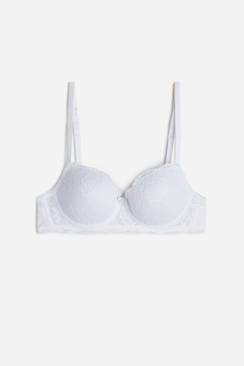 White - 001 - White Intimissimi Sofia Lace Balconette Bra | RGYIL0294