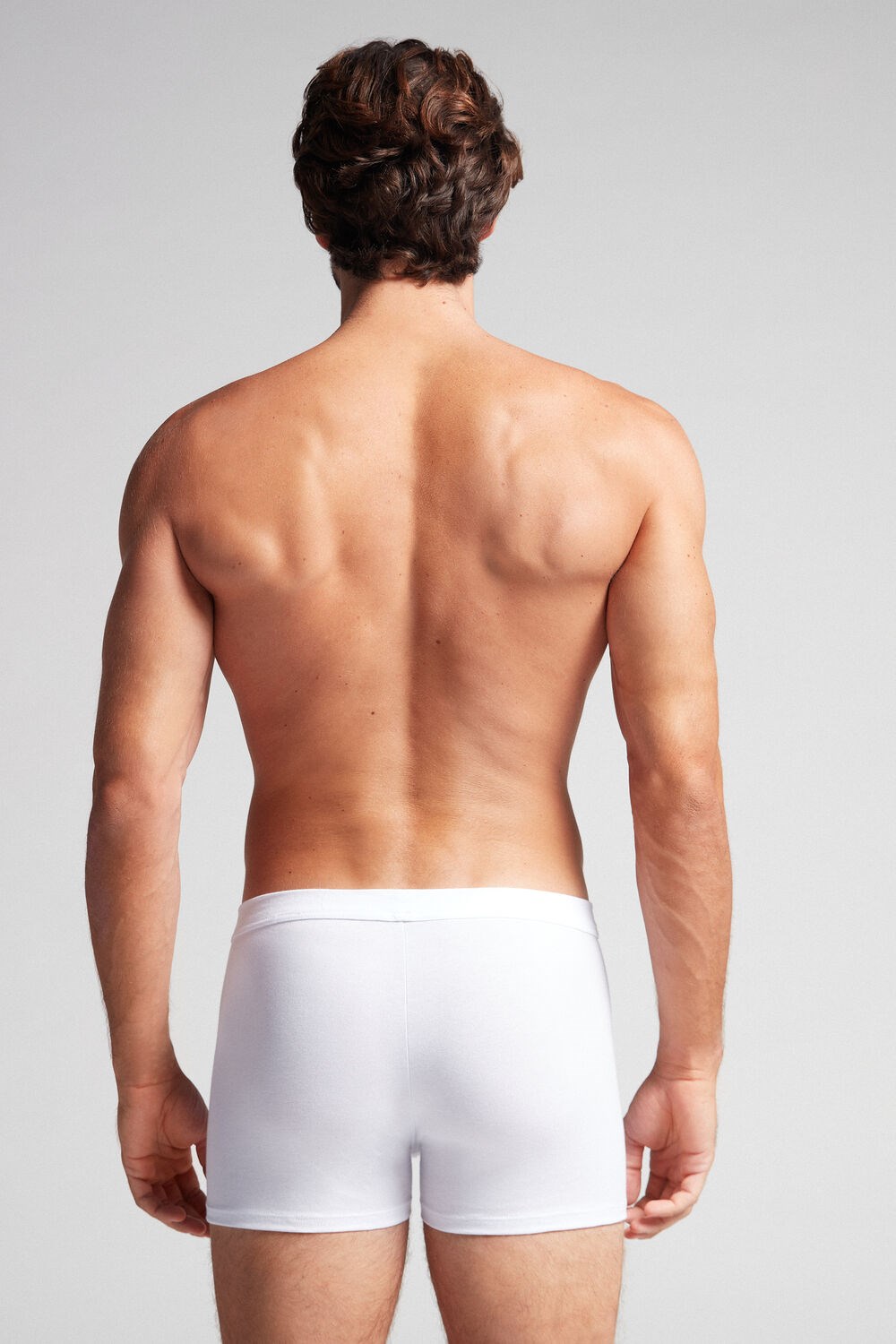 White - 001 - White Intimissimi Supima® Cotton Loose Fit Boxers | JNAQI3580