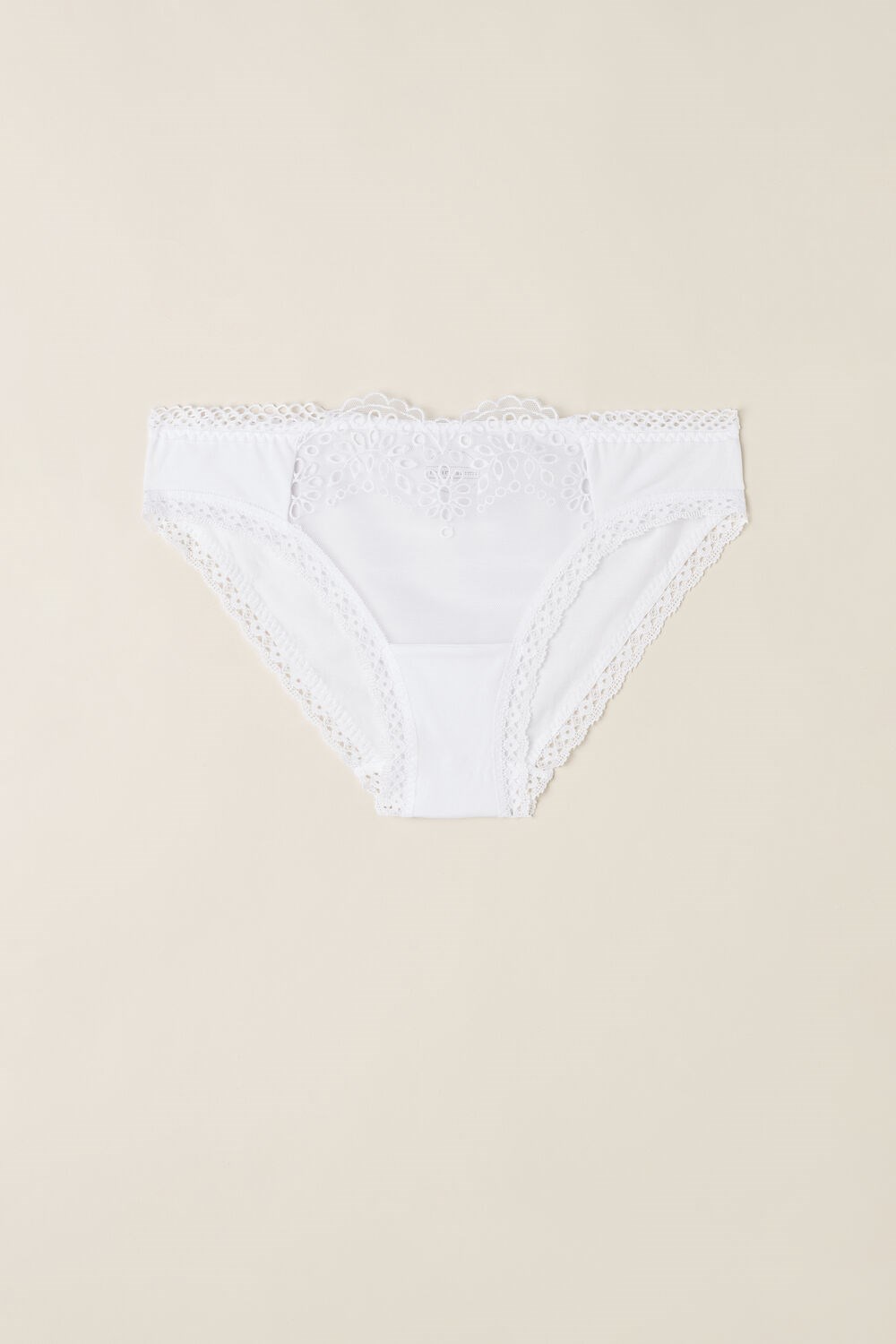 White - 001 - White Intimissimi Timeless Simplicity Cotton Panties | OTKGP0314