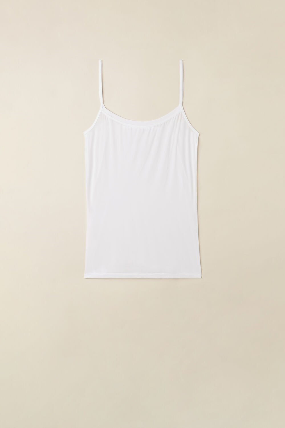 White - 001 - White Intimissimi Ultralight Microfiber Top | MZKAY9657