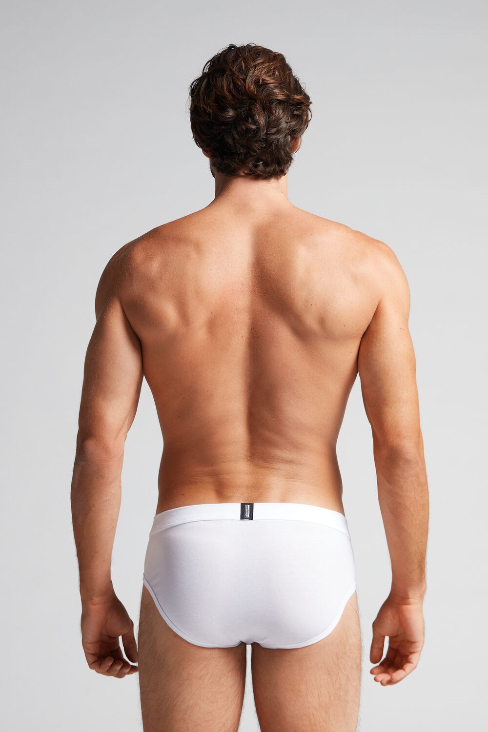 White - 6986 - White / Blue Intimissimi Natural Fresh Supima® Cotton Briefs | CFDTP7523