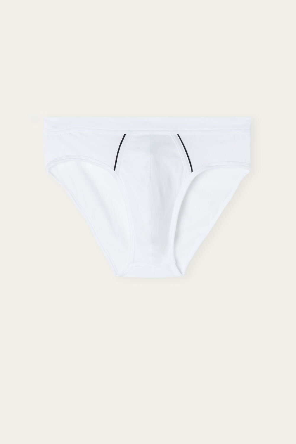 White - 6986 - White / Blue Intimissimi Natural Fresh Supima® Cotton Briefs | CFDTP7523