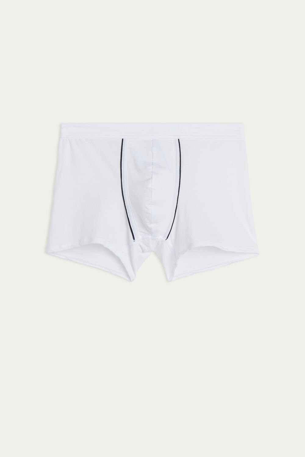 White - 6986 - White / Blue Intimissimi Natural Fresh Supima® Cotton Boxers | UKMGB8621